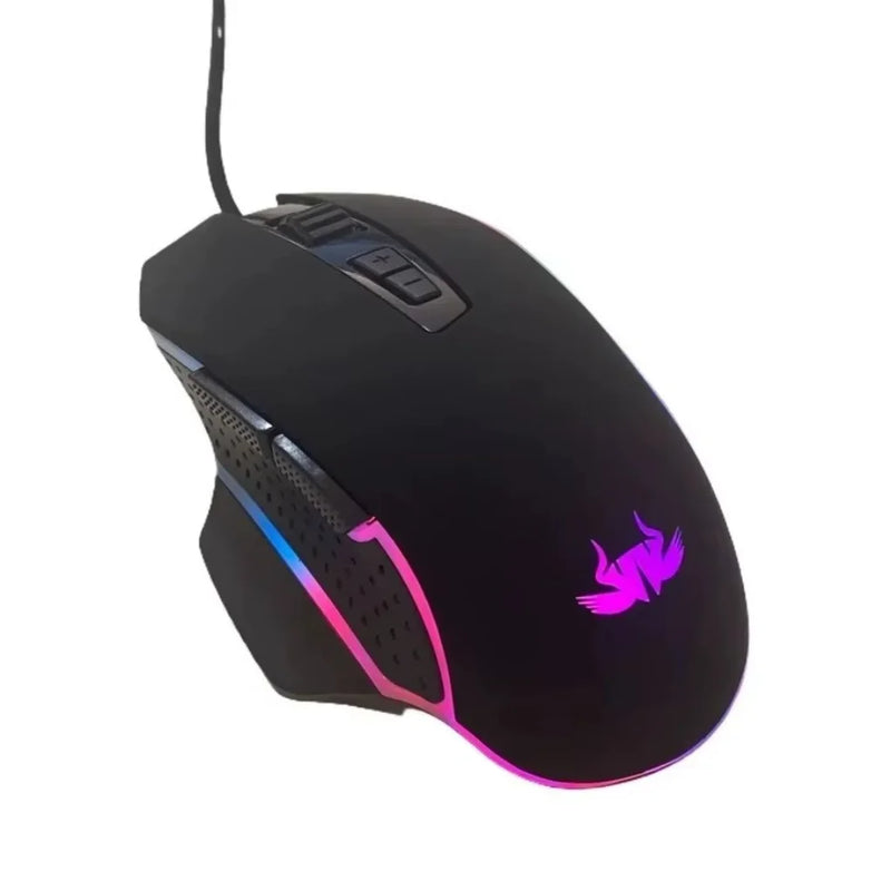 Mouse Gamer LED RGB 4800DPI | Agilidade, Precisão e Estilo para Seu Jogo