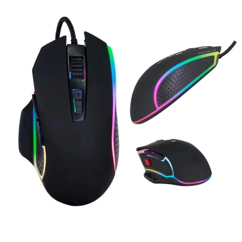 Mouse Gamer LED RGB 4800DPI | Agilidade, Precisão e Estilo para Seu Jogo